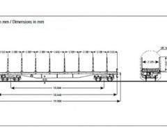 UIC rail car  Ros   for timber transports - Image 2