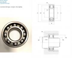 250 x ball bearings for EMD / GE locomotives, brandnew!  6318-C4  /  NU 326 E for traction motors